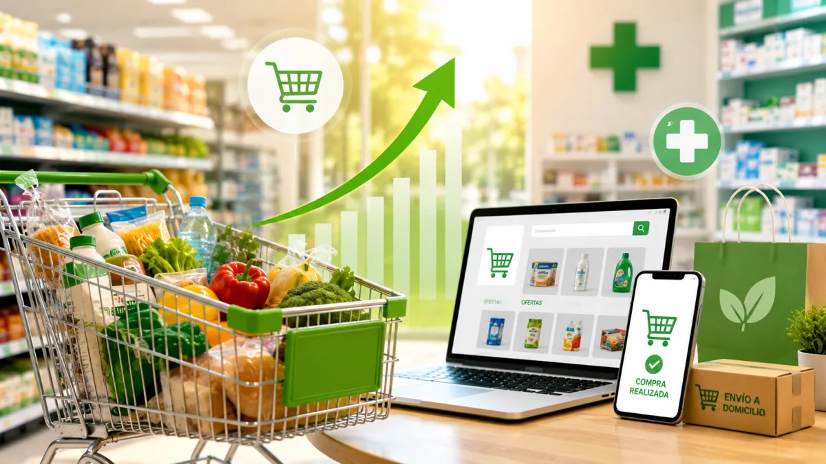 Crecen el e-commerce y las farmacias